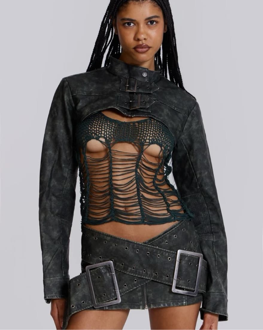 Jaded London Assasin Micro Mini Skirt - Image 1