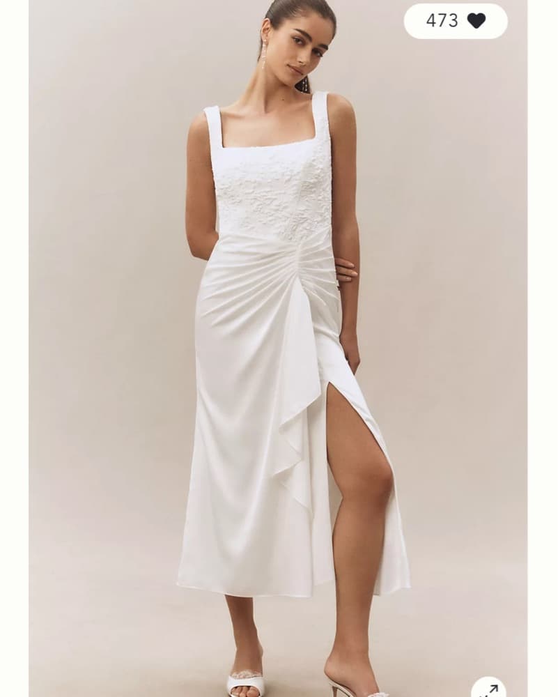 BHLDN Sleeveless Lace Corset Dress  - Image 3