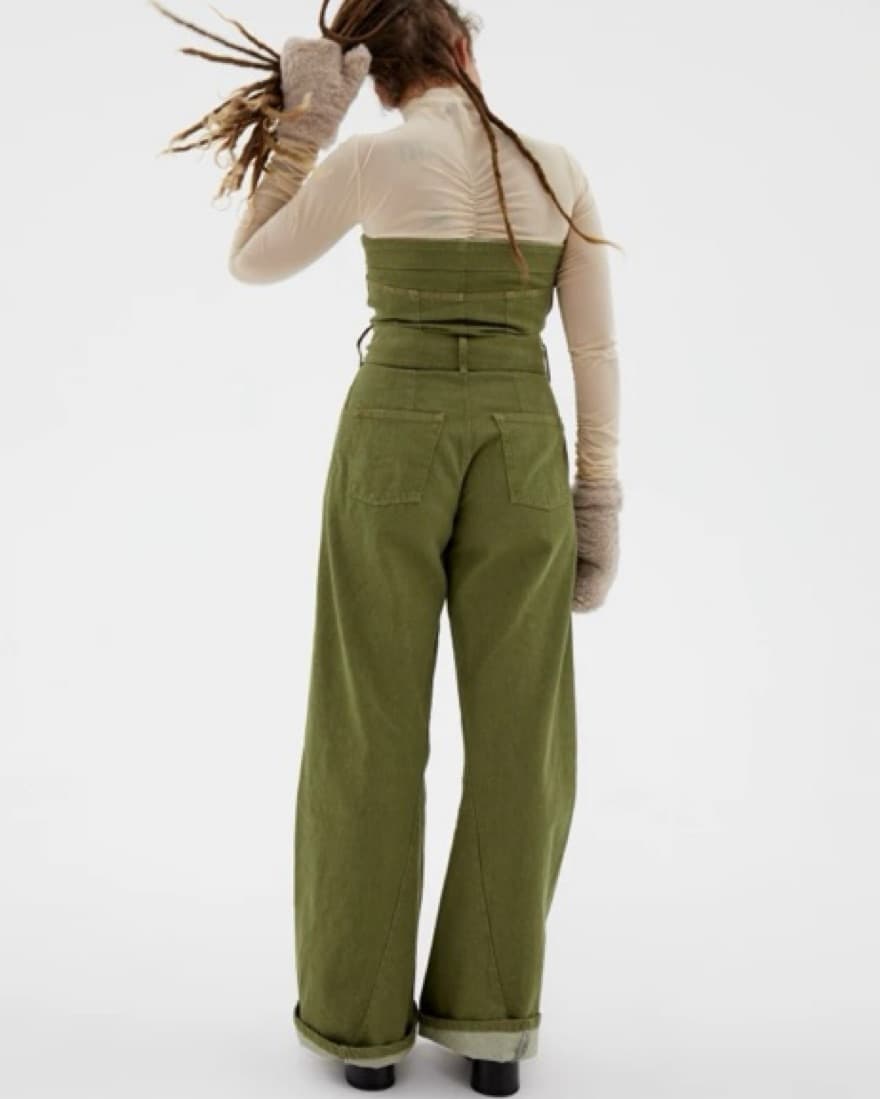 Miista Pola Khaki Jumpsuit - Image 3