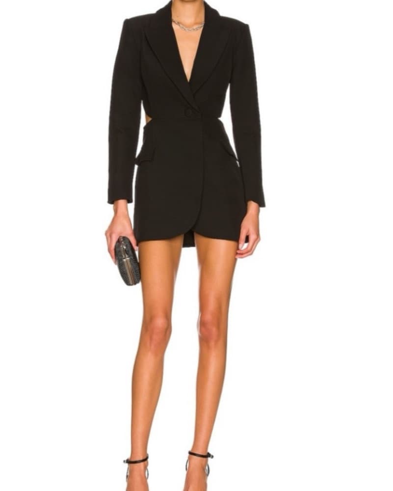 NBD Black Cutout Blazer Dress - Image 2