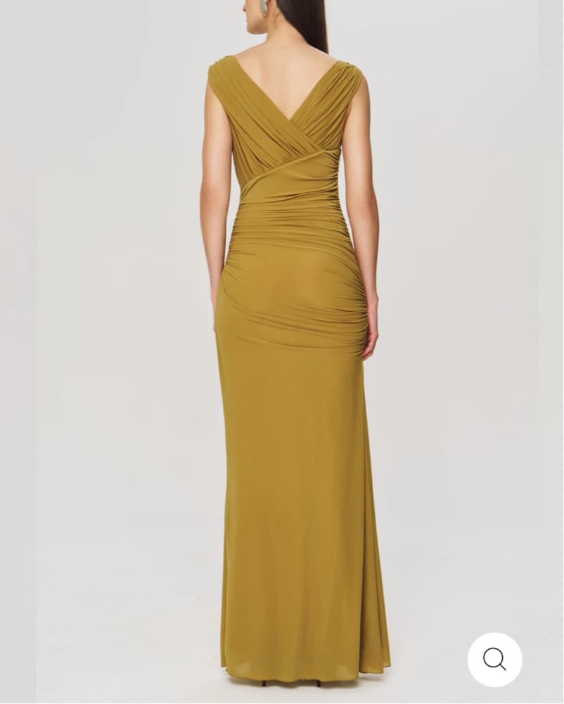 Olive Green Bridesmaids Dress  - Image 1