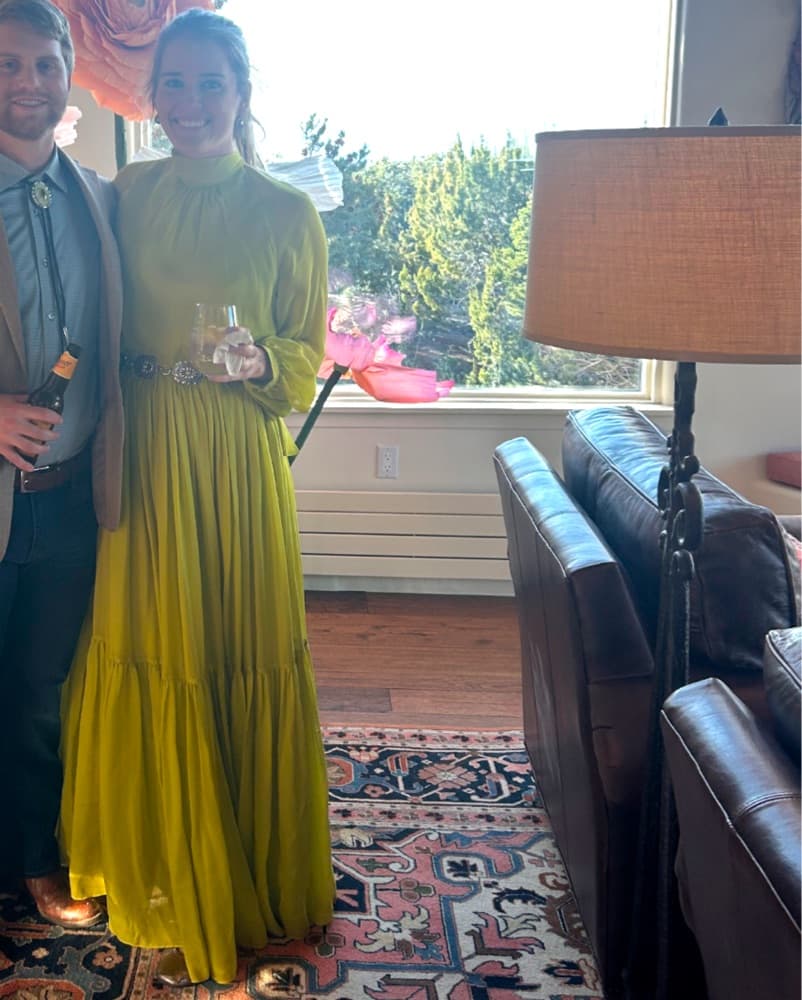 Carolina Hererra Silk Gown - Image 1