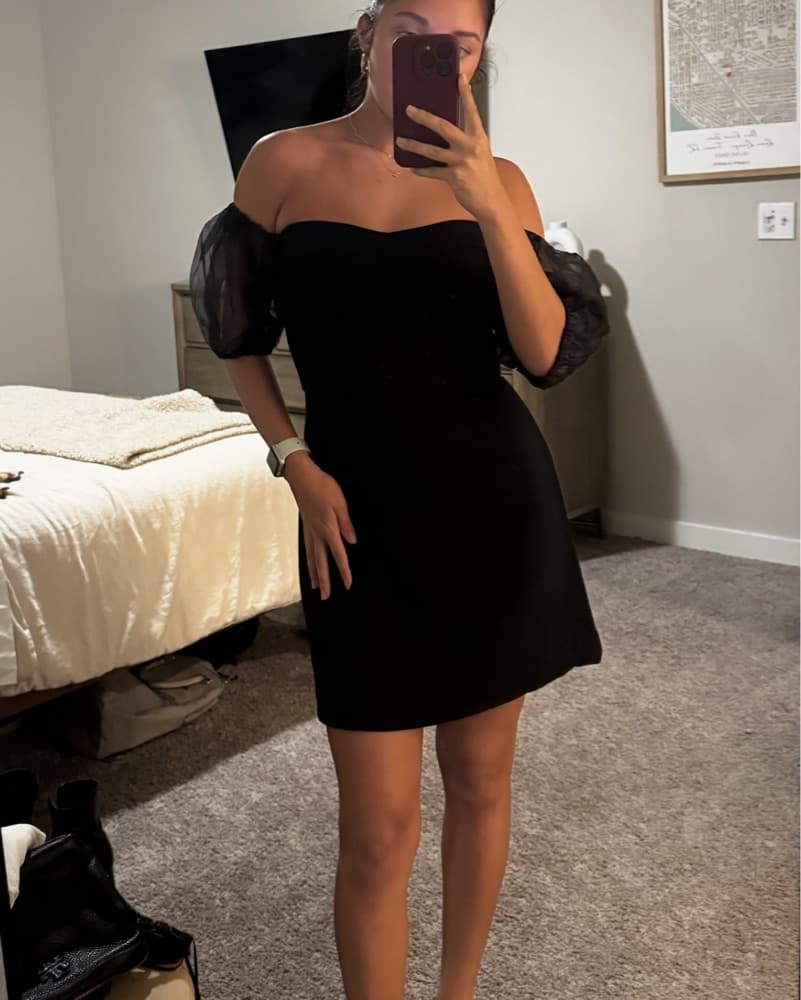 Off The Shoulder Mini Dress  - Image 1