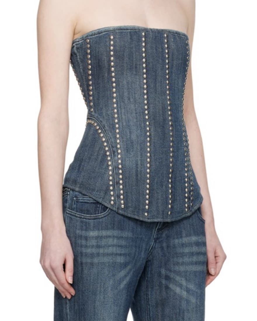 Miaou Denim Corset - Image 1