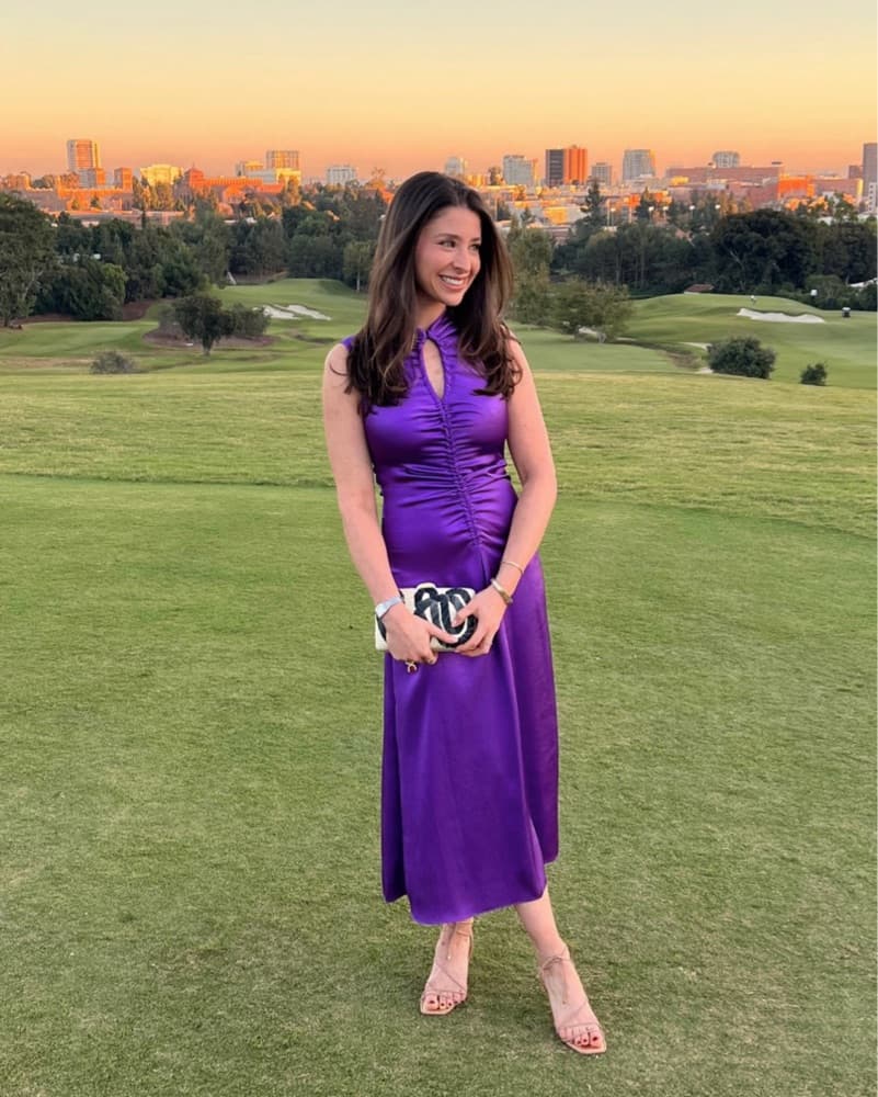 Violet Sandro Satin-Finish Midi Dress  - Image 1