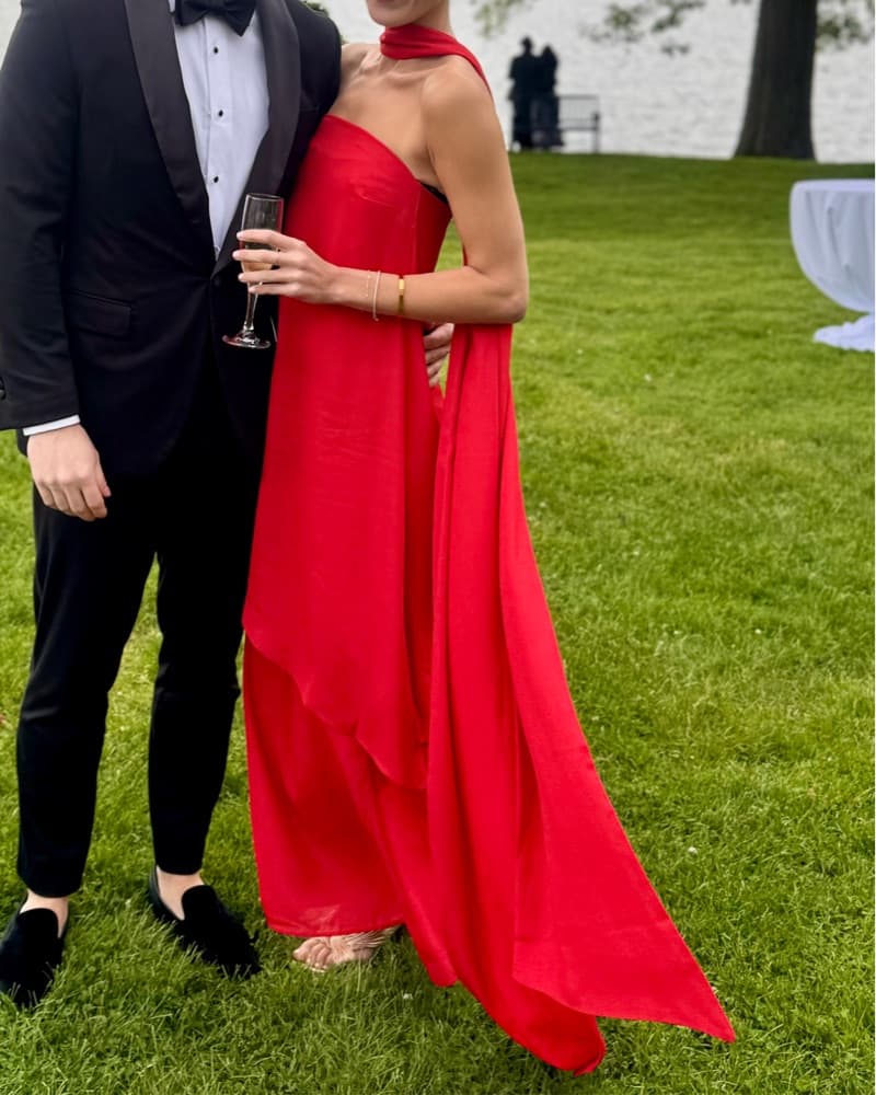 Formal Neck Tie Dress - Image 2