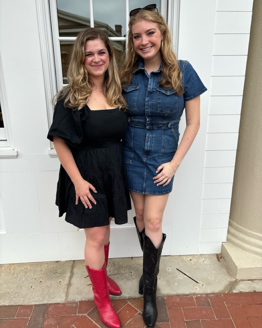 FIT FOR SUCCESS DENIM MINI DRESS - Image 1