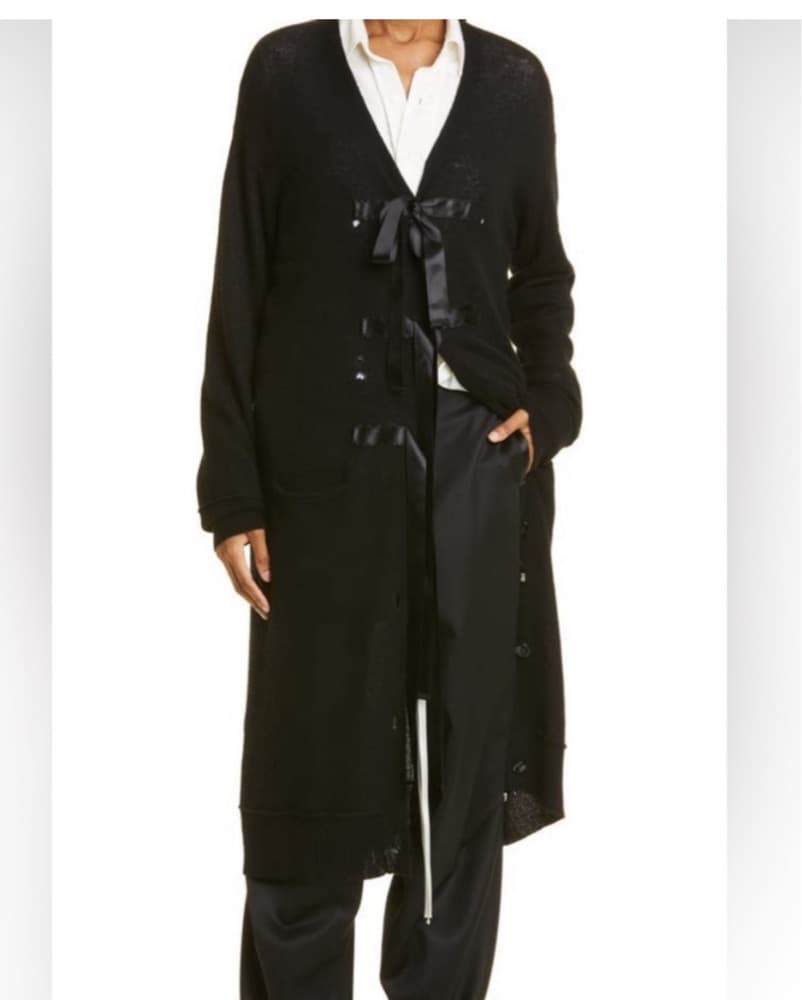 R13 Tie Front Cashmere Cardigan - Image 2