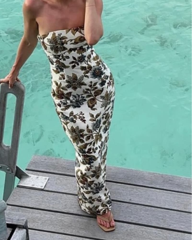 SIR Eleanora Column Midi Dress - Image 1