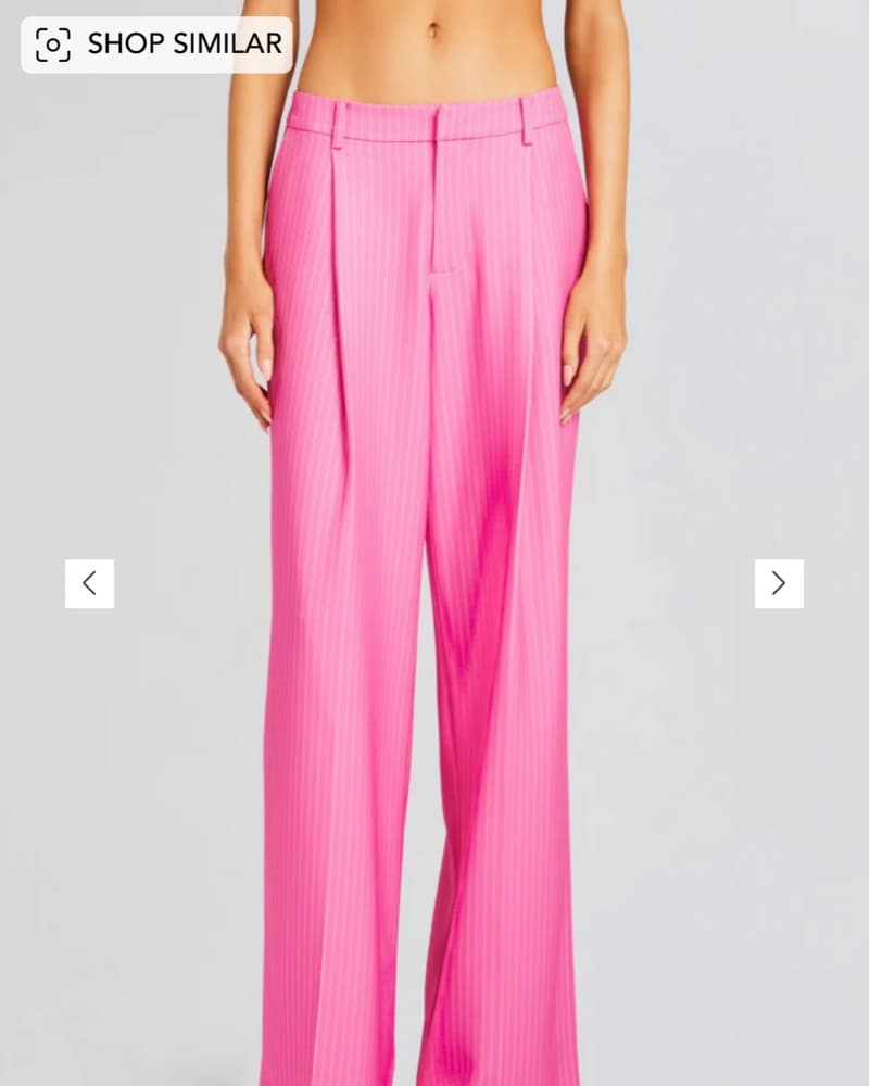 Seroya Pink Pinstripe Pants - Image 2