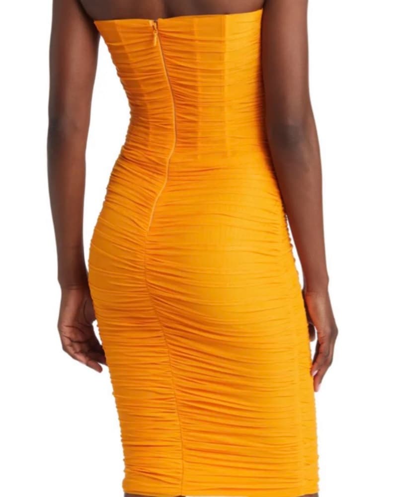 House Of CB Corset Ruched Midi Dress - Image 2