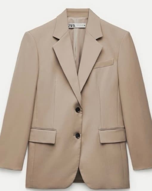 Beige Oversized Blazer - Image 1