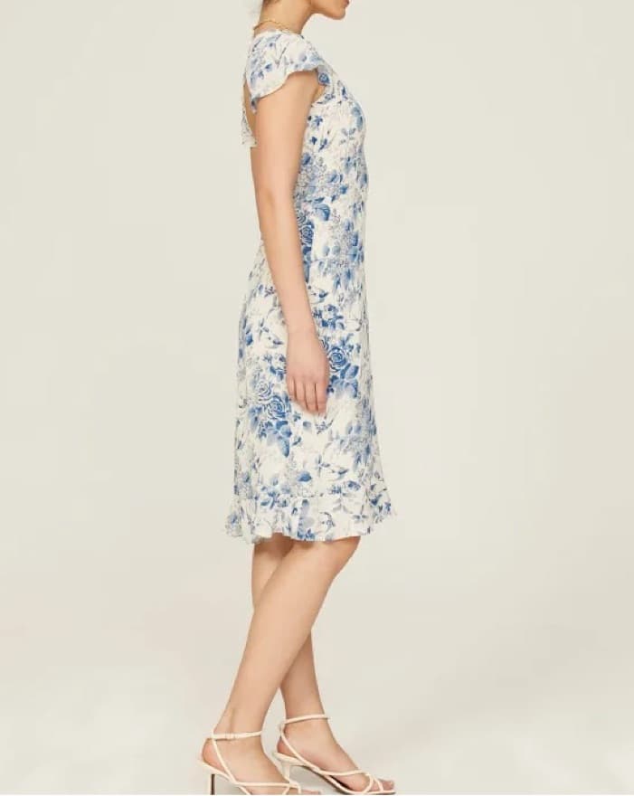 Ref Floral Midi Dress w/ Open Back - Image 3