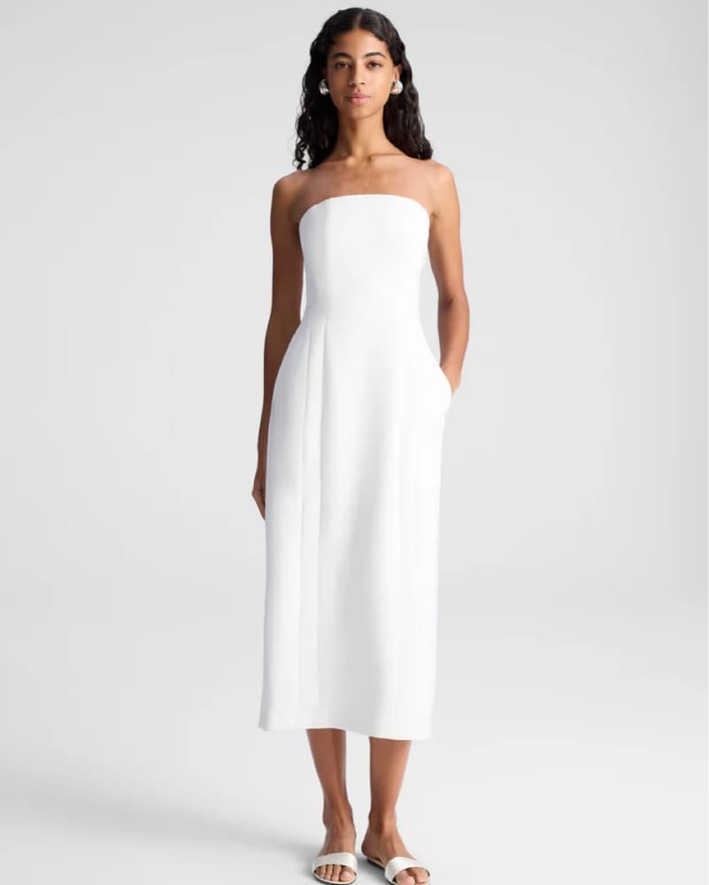 ALC Strapless Elizabeth Midi Dress  - Image 1