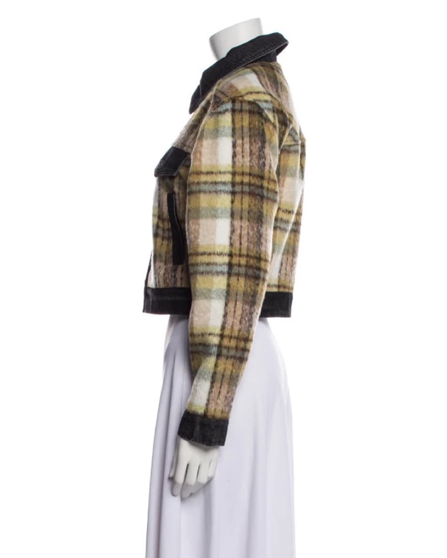 7 For All Mankind Plaid Cropped Jacket - Image 2
