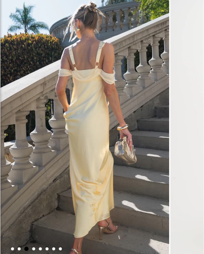 Yellow Bella Maxi Dress - Image 2