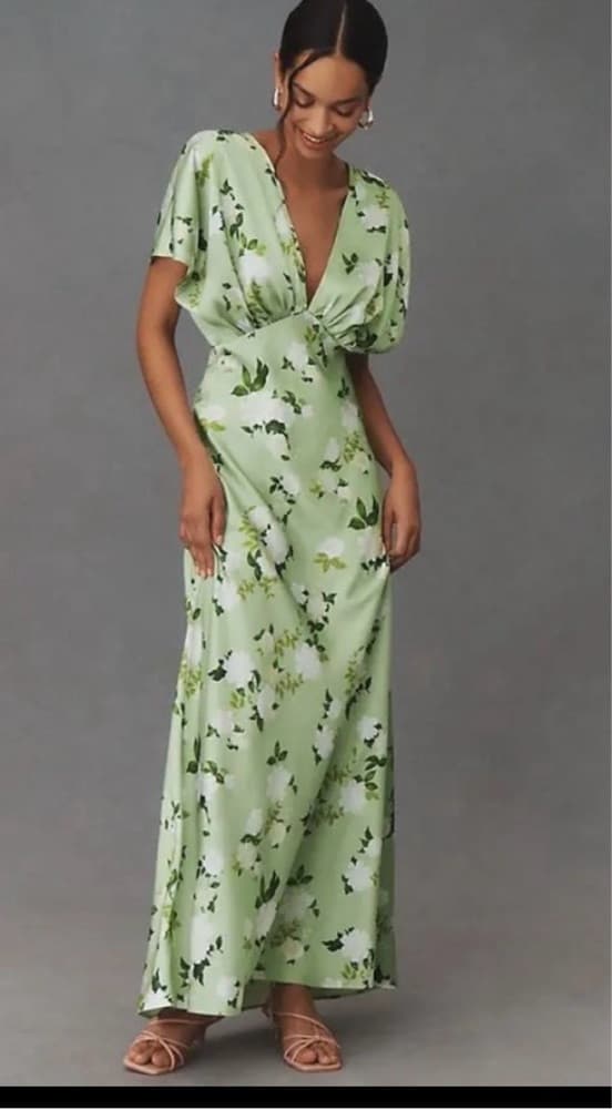 BHLDN Satin A-Line Gown - Image 1