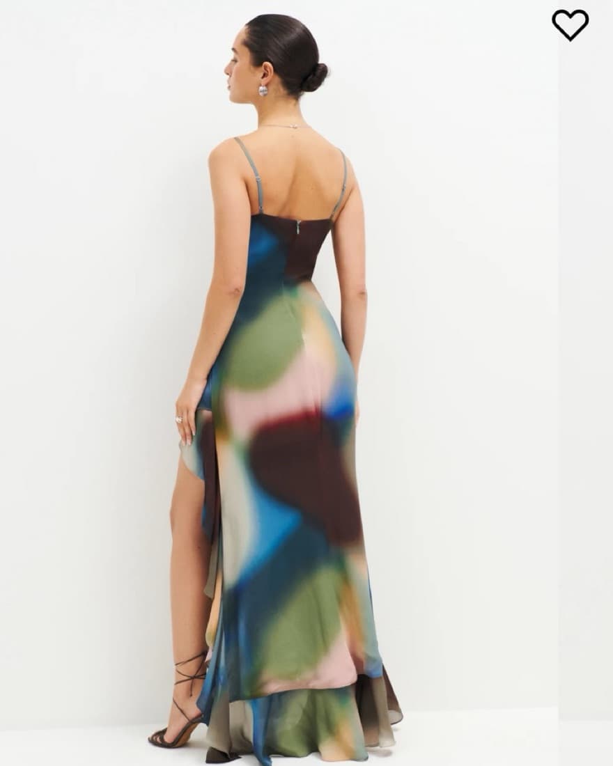 Reformation Winola Blue Dress - Image 2