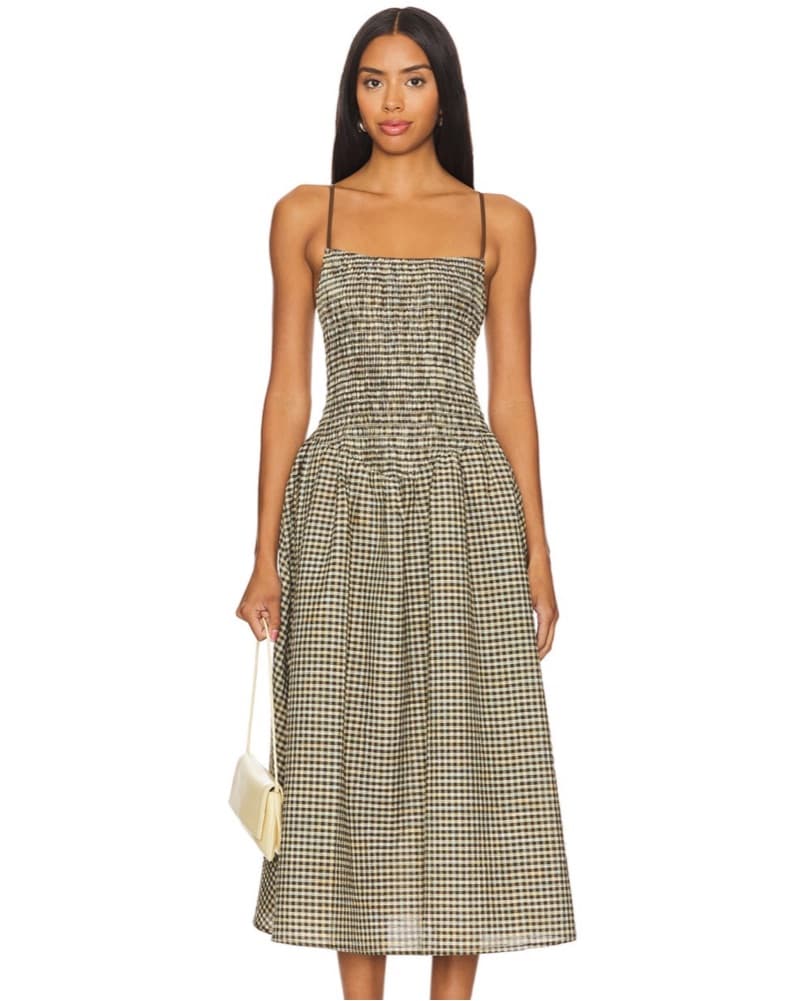 Apres Studio Ballerina Dress in Biscuit Plaid  - Image 1