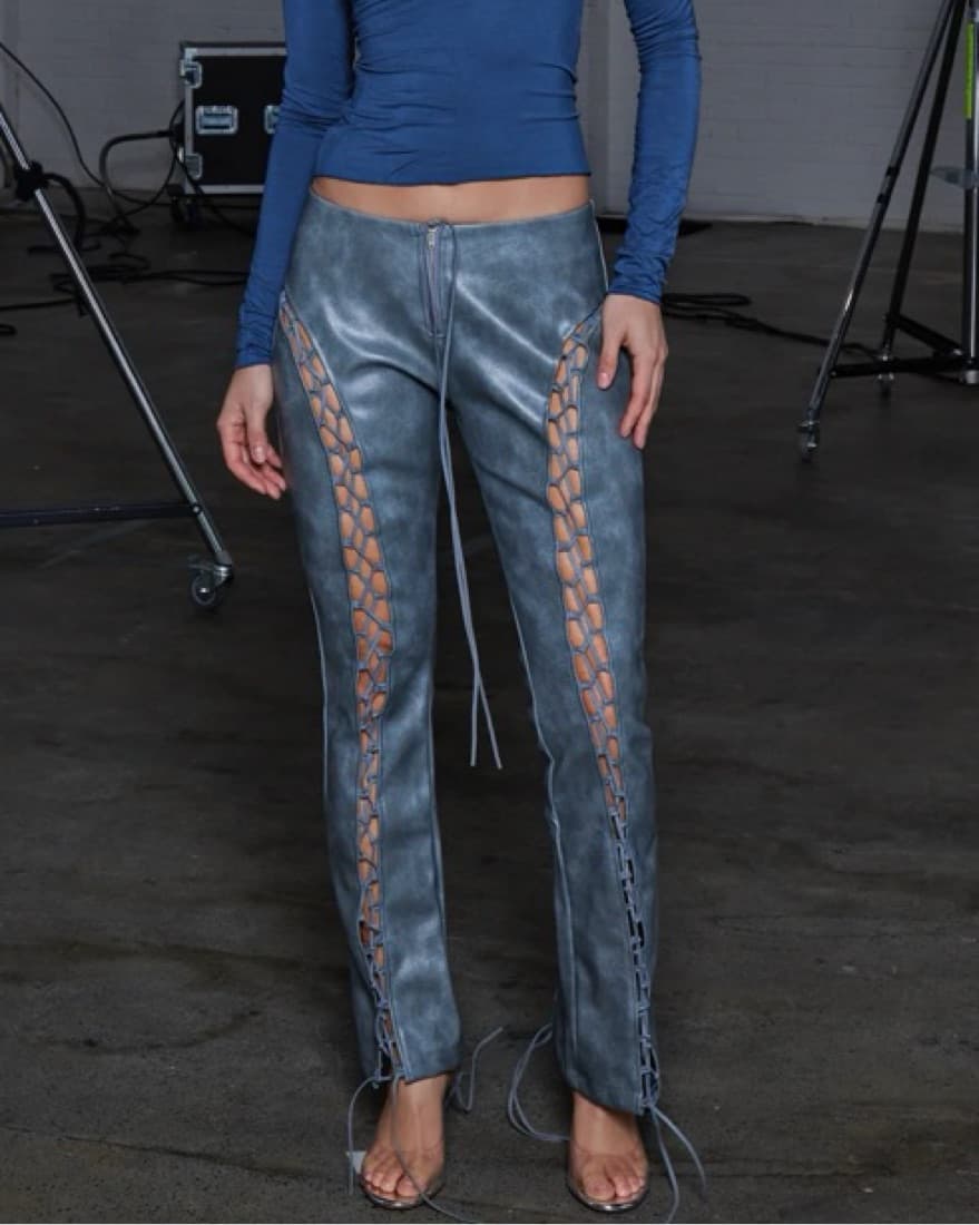 Avintage Fit sold out lace up trousers - Image 1
