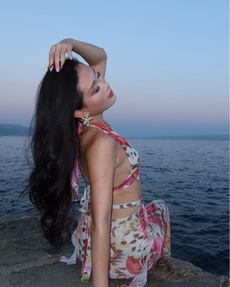 floral and cheetah print mesh dress - Image 2