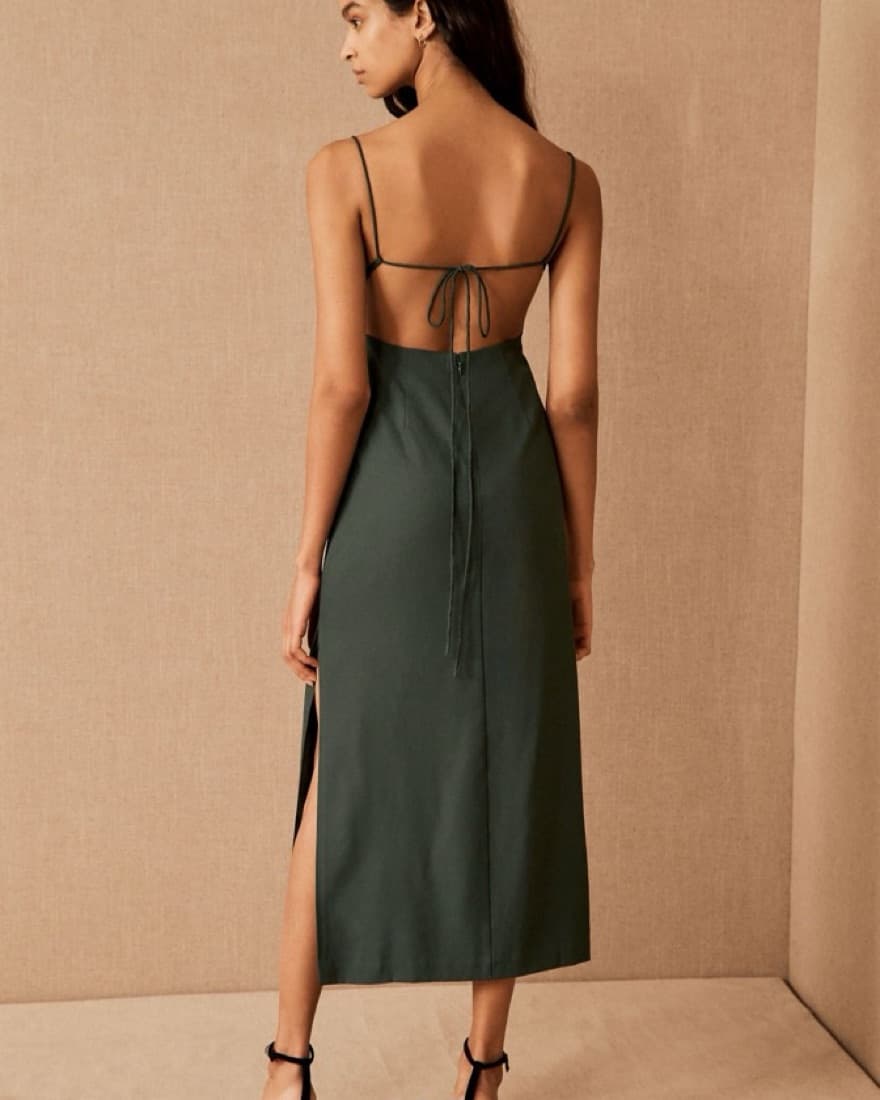 Forest Green BHLDN Gavin Dress - Image 2