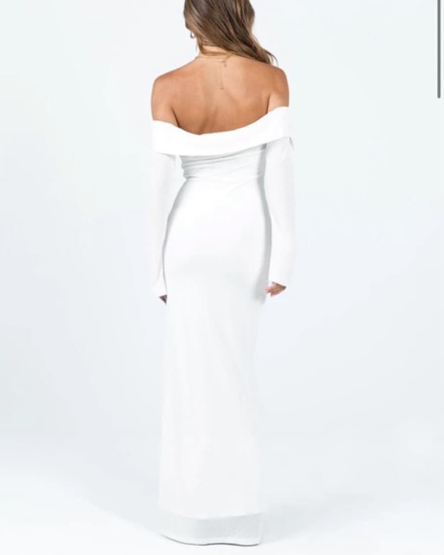 Maida Maxi Dress White - Image 2