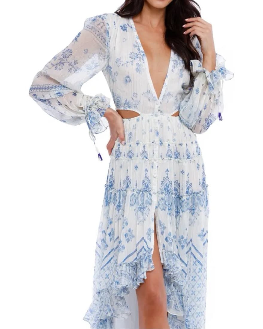 ROCOCO SAND Leas Dress - Blue Print S - Image 3