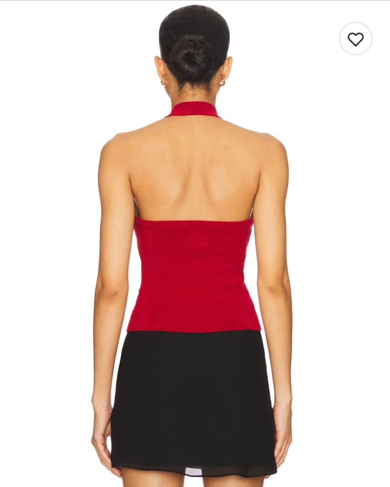 With Jean Red Halter - Image 3