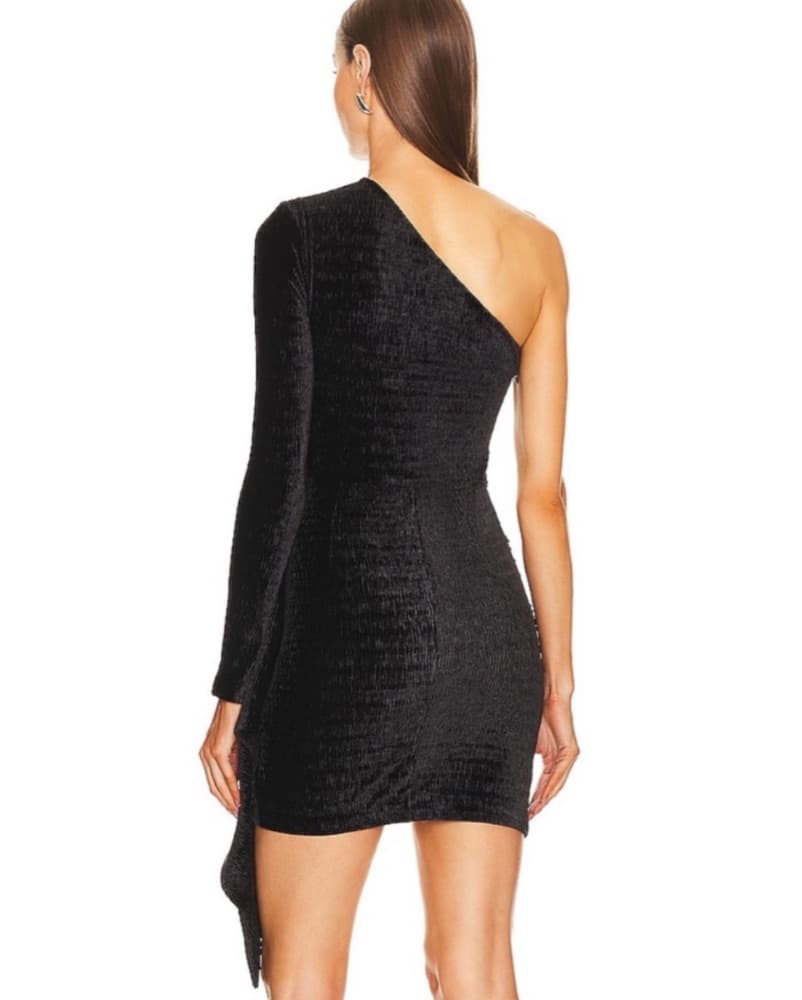 Chic One-Shoulder Ruched Mini Dress - Image 4
