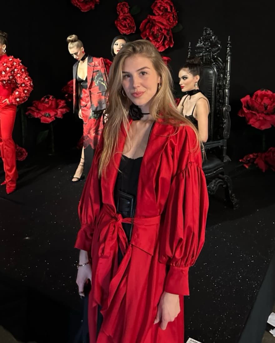 Red Formal Dress Gown - Image 1