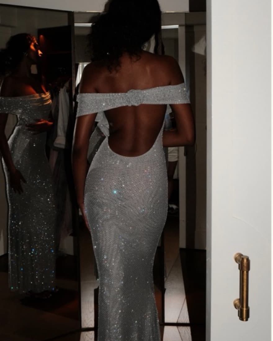 Meshki Embellished Sparkly Dress - Image 1