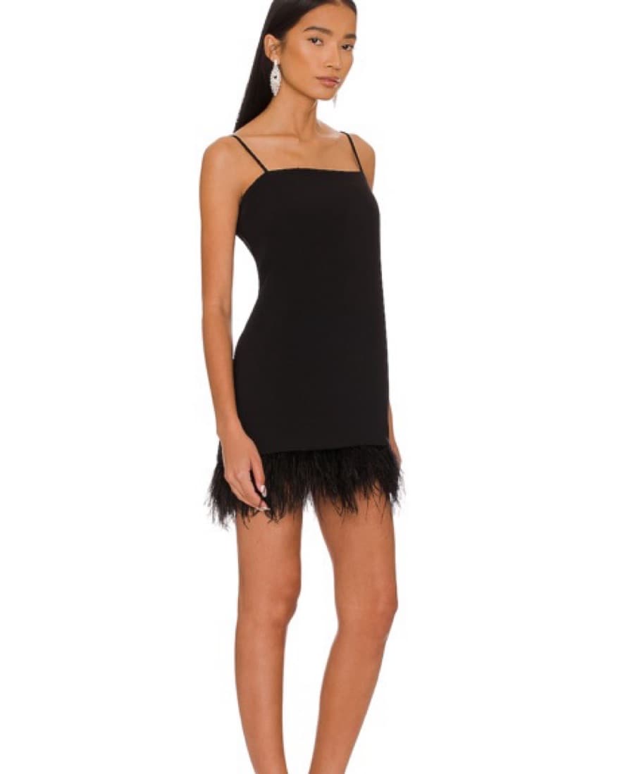 Amanda Uprichard Black Mini Dress - Image 2