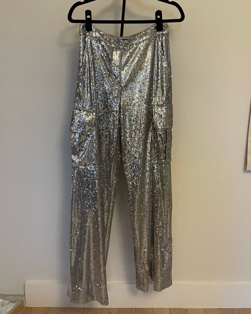 MILLY Saison Sequin Cargo Pants  - Image 5
