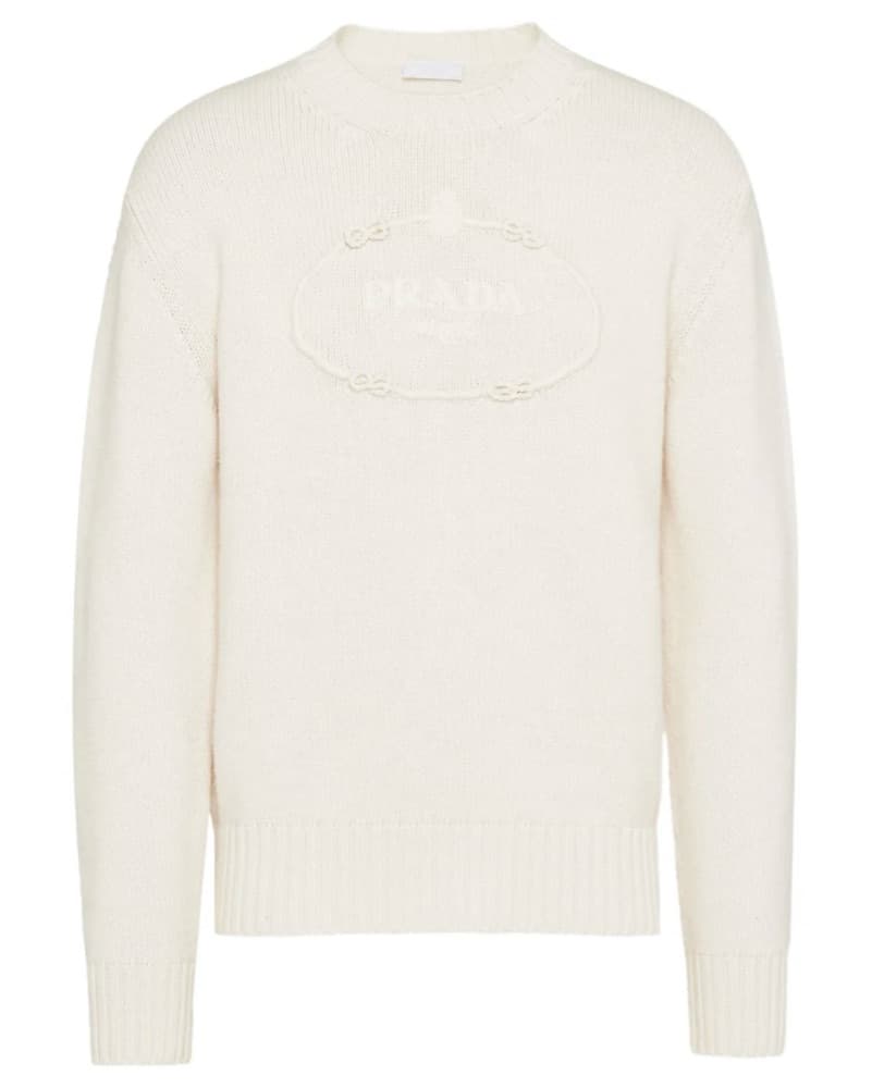 Prada Cream Knit Sweater - Image 1