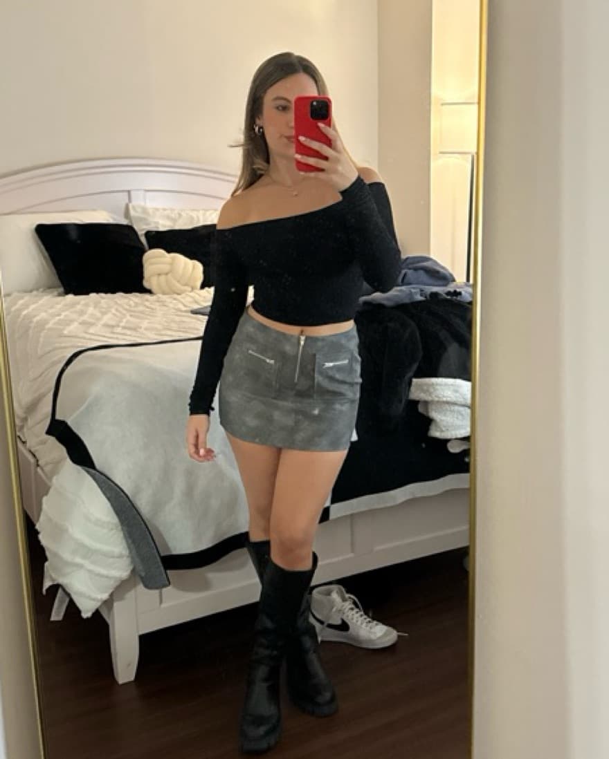 Off The Shoulder Top And Skirt Set - Image 3