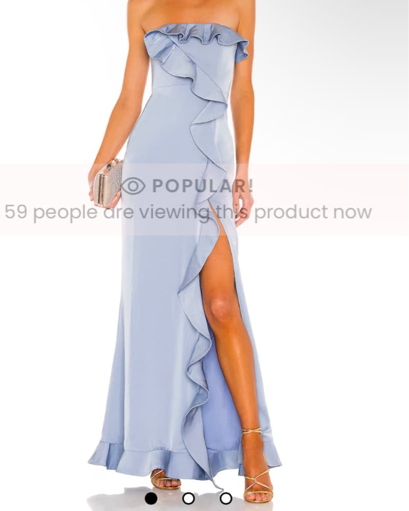 Gorgeous baby blue Long Dress  - Image 2