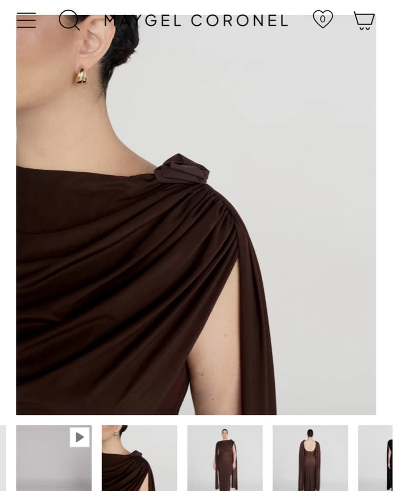 Maygel Coronel Draped Batista Dress - Image 4