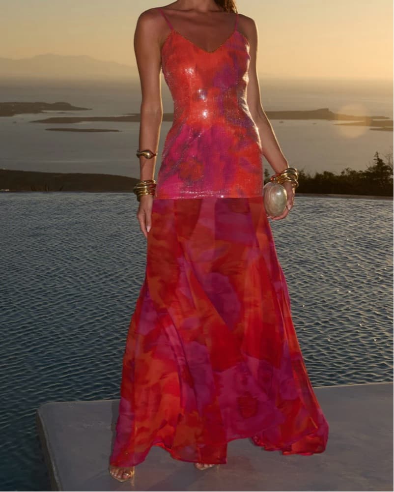 Vibrant Tie-Dye Maxi Dress - Image 3