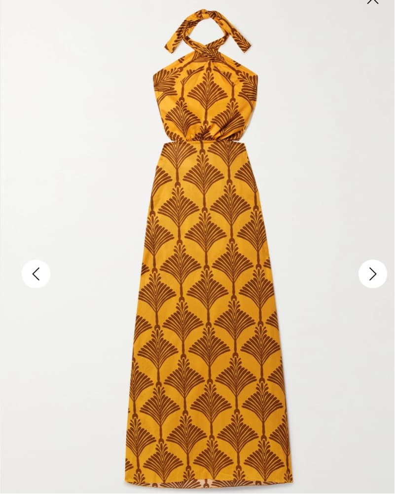 Striking Floral-Patterned Halter Maxi Dress - Image 4