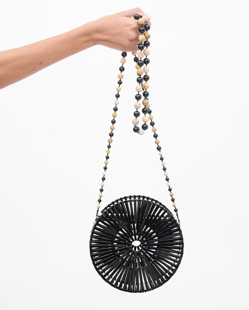 Cult Gaia Acyrlic Black Luna Bag - Image 2