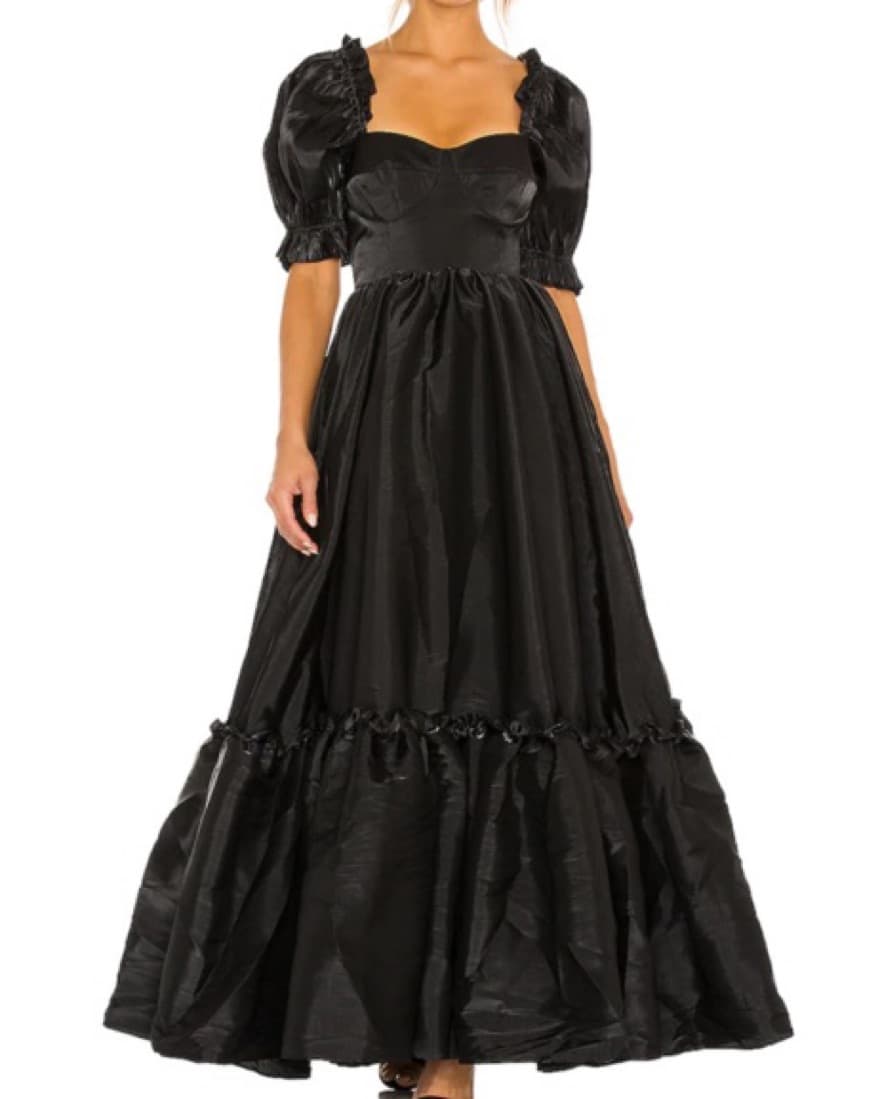 Selkie Black Gown w/ Custom Open Back - Image 1