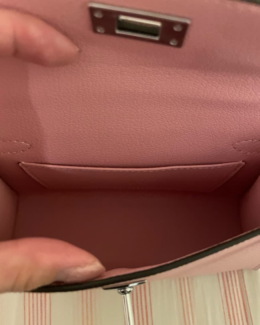 Hermes Mini Kelly Pink  - Image 5