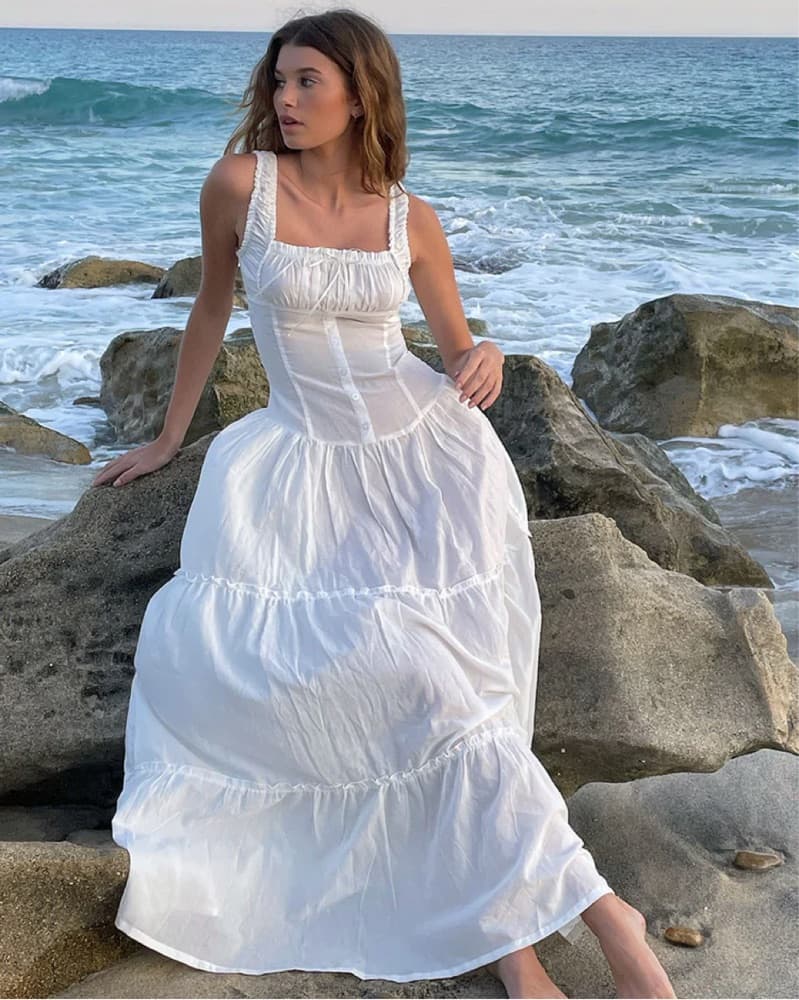 Christabelle Ruffle Maxi Dress - Image 1