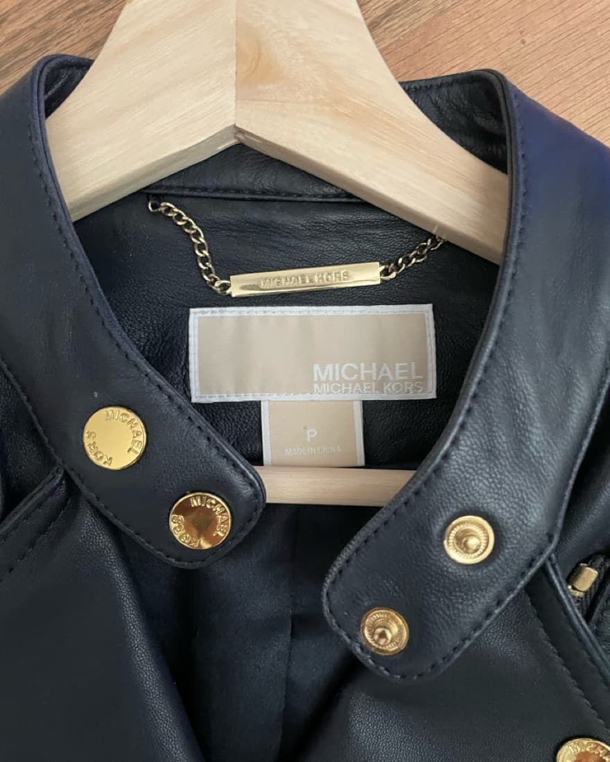 Michael Kors Leather Moto Jacket  - Image 2
