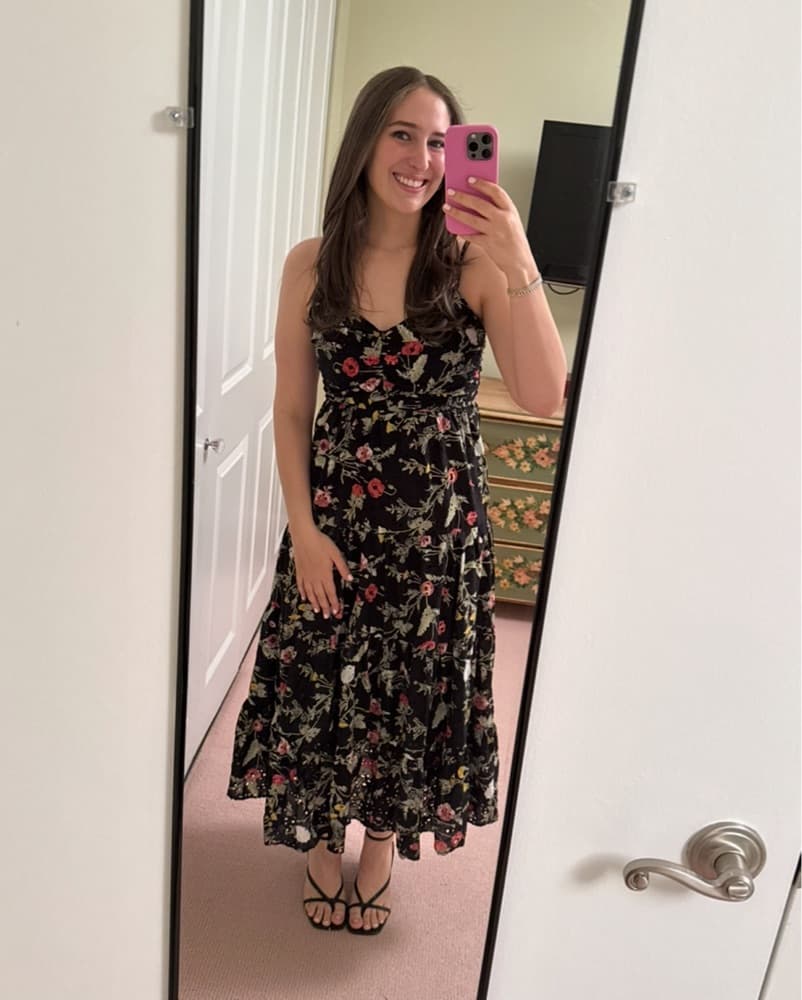 Zara Printed Midi Dress With Florals - Image 2