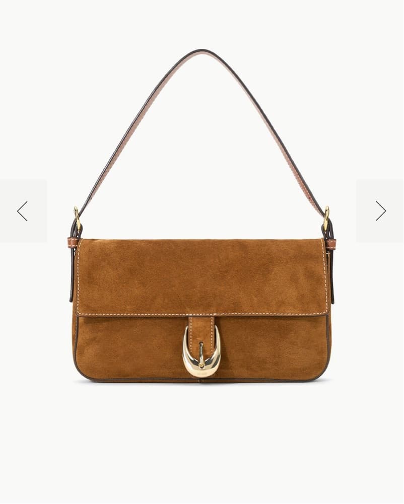 STAUD Suede Shoulder Bag - Image 1
