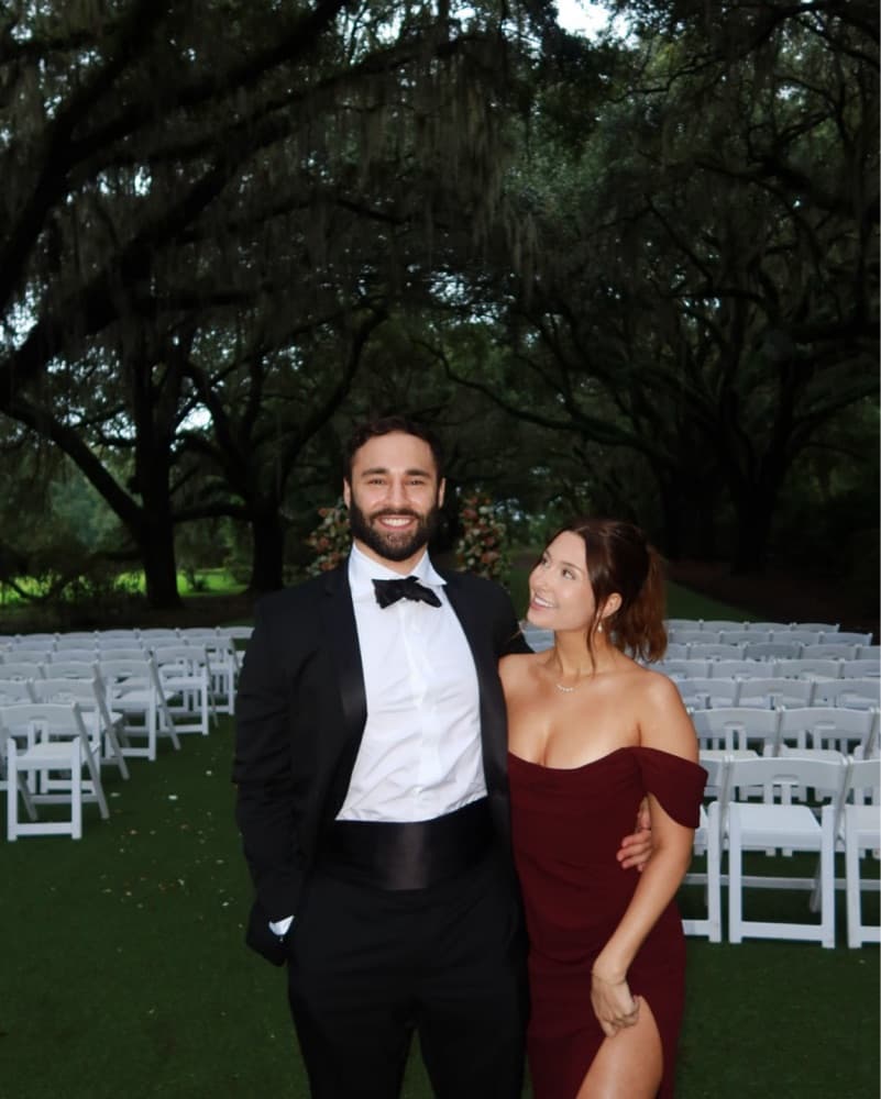 Stunning Burgundy Off-Shoulder Gown - Image 3