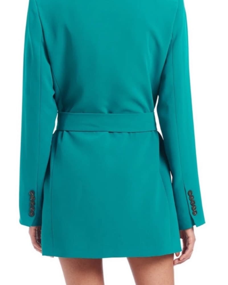 Amanda Uprichard Merrit Blazer Dress in Juniper Green - Image 2