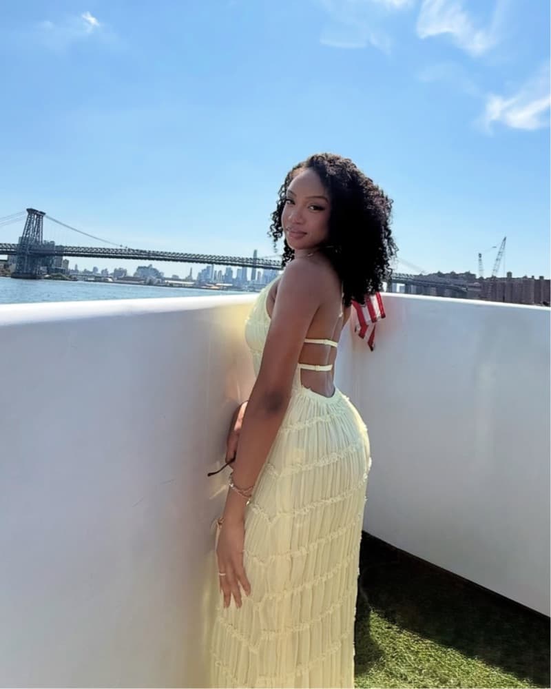 Ruched Body Con Maxi Dress - Image 1